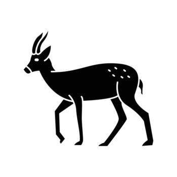 Antelope icon. solid icon vector