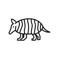 armadillo icono. contorno icono vector