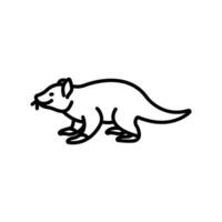 Tasmanian Devil icon. outline icon vector