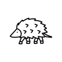 Opossum icon. outline icon vector