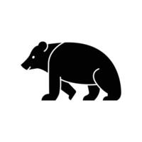 Bear icon. solid icon vector