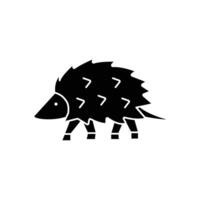 Opossum icon. solid icon vector