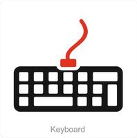 Keyboard and type icon concept vector