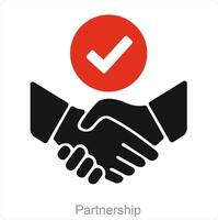 Partnership and deal icon concept vector