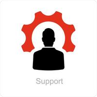 support and service icon concept vector