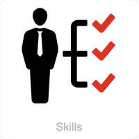 Skills and job skills icon concept vector