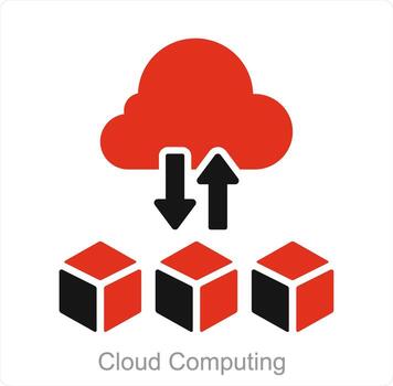 Cloud Computing and technology icon concept vector