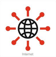 Internet and domain icon concept vector
