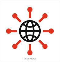 Internet and domain icon concept vector