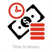 Time Is Money icon concept vector