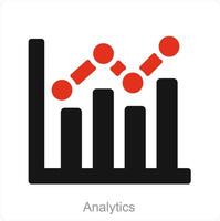 analítica y análisis icono concepto vector