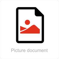 picture document and data icon concept vector