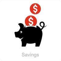 Savings and finance icon concept vector