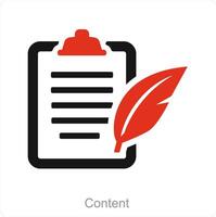 Content and writing icon concept vector