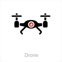 Drone and technology icon concept vector