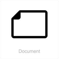 documento y papel icono concepto vector