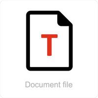 document file and paper icon concept vector