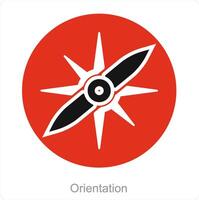 Orientation  and way icon concept vector