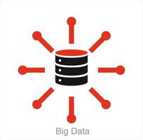 Big Data and technology icon concept vector