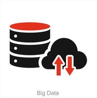 Big Data and data icon concept vector