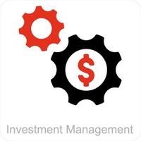 Investment Management and icon concept vector