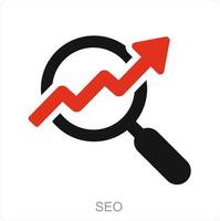 SEO and research icon concept vector