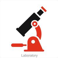 Laboratory and lab icon concept vector