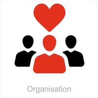 Organisation Donation icon concept vector