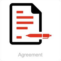 Agreement and deal icon concept vector