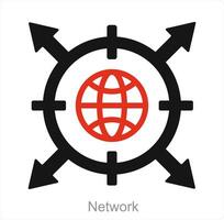 Network and connection icon concept vector