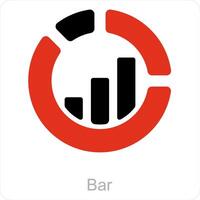 Bar and Graph icon concept vector