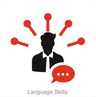 Language and chatting  icon concept vector