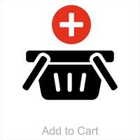 Add To Cart and cart icon concept vector