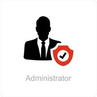 administrator and manager icon concept vector