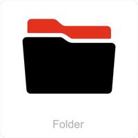 Folder and Document icon concept vector