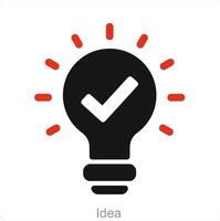 Idea and creative icon concept vector