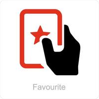 favorite and star icon concept vector