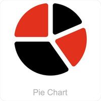 Pie Chart and diagram icon concept vector