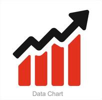 Data Chart and analytics icon concept vector