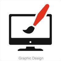 Graphic Design and web graphics icon concept vector
