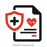 Health Insurance and health icon concept vector