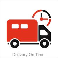 Delivery On Time icon concept vector