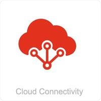 cloud connectivity and Big data icon concept vector