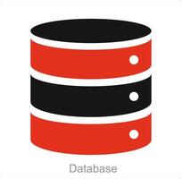 Database and server icon concept vector