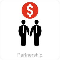 Partnership and deal icon concept vector