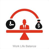 Work Life Balance icon concept vector