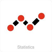 Statistics and diagram icon concept vector