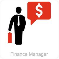 Accountant and finance icon concept vector