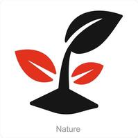 Nature and ecology icon concept vector