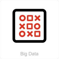 Big Data and technology icon concept vector